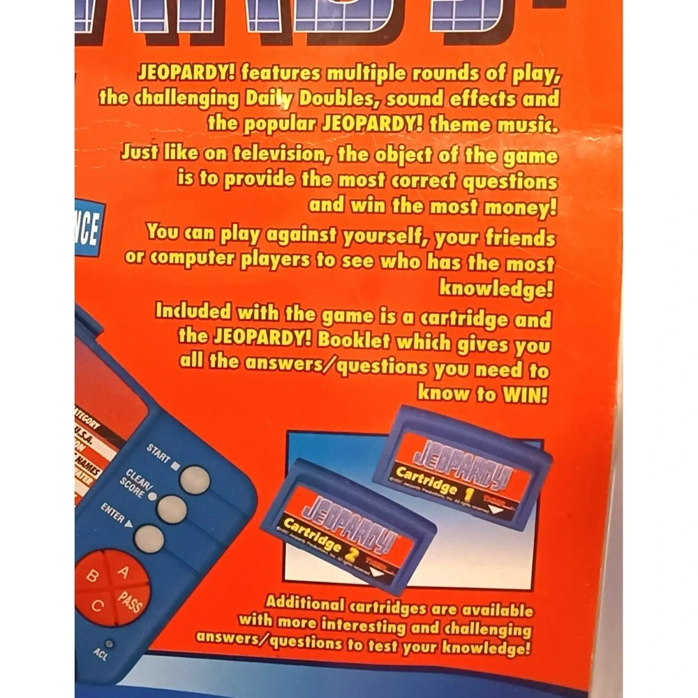 Vintage 1997 Tiger Jeopardy! Electronic LCD Handheld Game Model 7-581 NOS